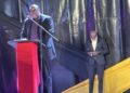 Region 10 Regional Chairman Deron Adams speaking at the 55th Republican Flag Raising Ceremony February 22, 2025
