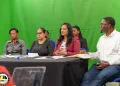 Minister of Human Services and social Security Dr Vindhya Persaud addresses reporters during a press conference