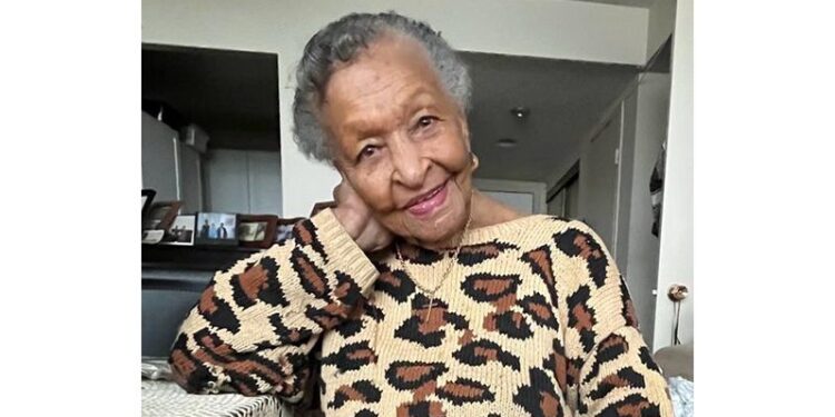 Pauline Thomas "Auntie Comesee" at 103- Guyana Chronicle photo