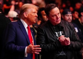 US President Donald Trump and businessman Elon Musk