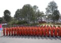 Members of a national rescue team of China gather before departing for Myanmar in Beijing, capital of China, March 29, 2025. (Xinhua/Cai Yang)