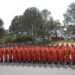 Members of a national rescue team of China gather before departing for Myanmar in Beijing, capital of China, March 29, 2025. (Xinhua/Cai Yang)