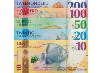 The Caribbean Guilder bank notes