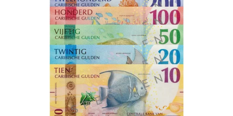 The Caribbean Guilder bank notes