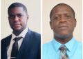 L-R Attorney-at-law Darren Wade, ret'd Lt. Col Lelon Saul
