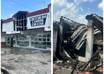 The ravishes from the fire at Critchlow Labour College, on March 22, 2025
