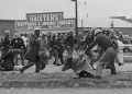 State troopers swing billy clubs to break up a civil rights voting march in Selma, Ala., on Bloody Sunday.AP file