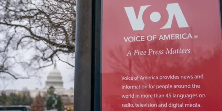 Voice of America launched in 1942 with a mandate to combat Nazi and Japanese propaganda