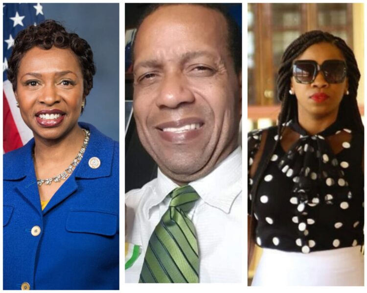 L-R U.S Congresswoman Yvette Clarke, Mark Benschop and Melissa "Melly Mel" Atwell