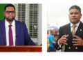 L-R President irfaan Ali and Azruddin Mohamed