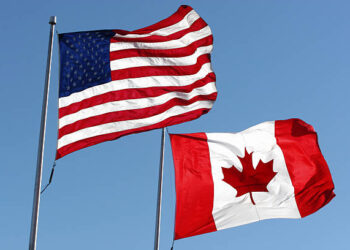 USA and Canadian flag (Google photo)