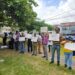 Guyanese protesting Commissioner of Information Charles Ramson Sr Office over the failure to provide information under the Act- March 28, 2025