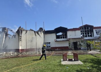 The ravishes from the fire at Critchlow Labour College, on March 22, 2025