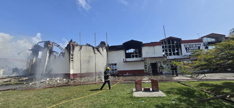 The ravishes from the fire at Critchlow Labour College, on March 22, 2025