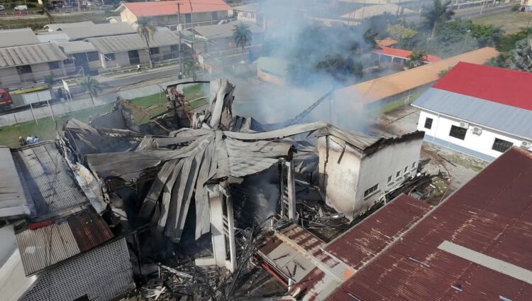 The ravishes from the fire at Critchlow Labour College, on March 22, 2025