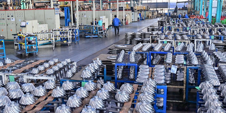 The shop floor of a gear manufacturing enterprise in Qingzhou Economic Development Zone, Shandong Province, China, March 1, 2025. /VCG