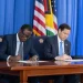 Minister of Foreign Affairs and International Cooperation, Hugh Todd and visiting US Secretary of State, Marco Rubio signed the MoU