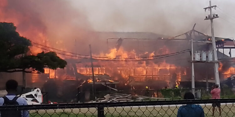 Mae's school gutted by fire, March 5, 2025