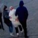 Tufts University PhD student Rumeysa Ozturk being arrested by masked U.S. immigration agents near Boston