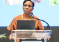 Senator Dr. the Honourable Shantal Munro-Knight, Minister in the Prime Minister’s Office of Barbados, delivers opening remarks.