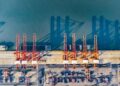 An aerial drone photo shows a view of the Tangshan Port in north China's Hebei Province, Jan. 13, 2025. (Photo by Liu Mancang/Xinhua)
