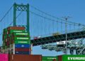 Shipping containers are stacked at the Port of Long Beach on April 2, 2025, in Long Beach, California. [Photo/Agencies]