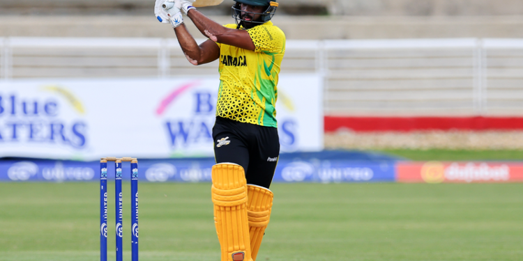 John Campbell batting in the 2024 Edition of the CG United Super 50 Cup