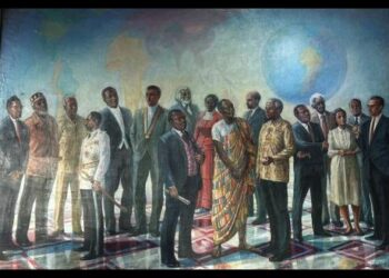 Contributed
‘The Pan-Africanists’ painting by the late Barrington Watson, redone in a mural, now stands in the new Cultural Heritage Park at The University of the West Indies, Mona