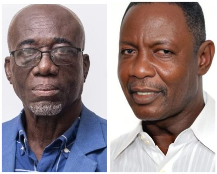 L-R Norris Witter, President GTUC and Lincoln Lewis, General Secretary, GTUC