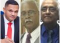 L-R Minister of Natural Resources Vickram Bharrat, Commissioner of Communication, Mr. Charles R. Ramson Snr, S.C and Attorney - at - Law Mr. Christopher Ram