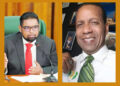 L-R President Irfaan Ali and social activist Mark Benschop