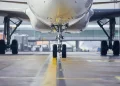 A stock photo shows a commercial airplane prepare to take off in Prague, Czech Republic. EyeEm Mobile GmbH /iStock via Getty Images