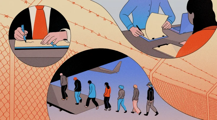 NPR spoke to immigration experts and lawyers and reviewed government documents to break down the steps of the U.S. deportation process and its cost.
Ana Galvañ for NPR