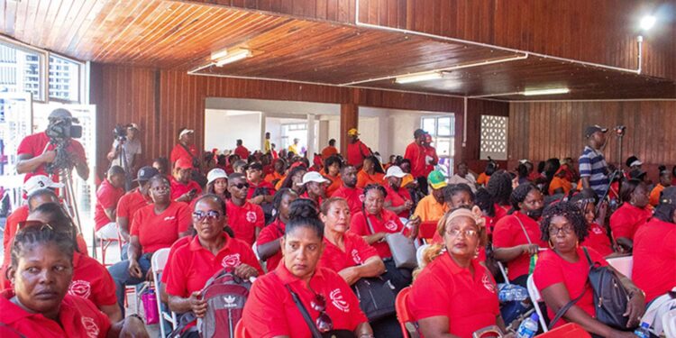 Guyana workers at Labour Day Rally, Critchlow Labour College May, 1st 2024