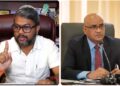 L-R Former Mayor Pt. Ubraj Narine and Vice President Bharrat Jagdeo