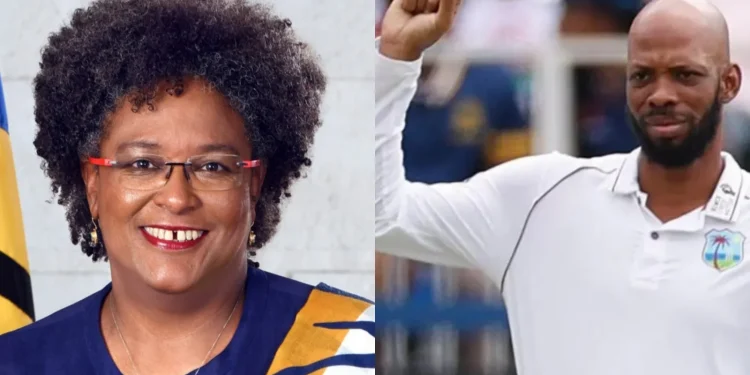 Barbados Prime Minister Mia Mottley has welcomed Roston Chase