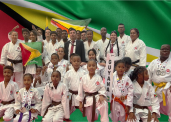 ISKF Country Director & Chief Sensei Instructor: Sensei Chaves (Middle), Coaches and Students posed for Media