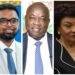 L-R President Irfaan Ali, Opposition Leader Aubrey Norton and GECOM Chairperson ret'd Justice Claudette Singh