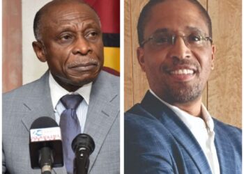 L-R Mr. Carl Greenidge and Dr. Terrence Campbell