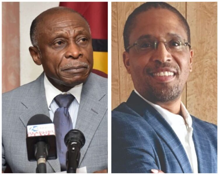 L-R Mr. Carl Greenidge and Dr. Terrence Campbell
