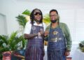 L-R Artiste Vybz Kartel and President Irfaan Ali