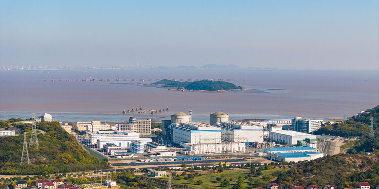 A view of the Qinshan nuclear power plant, Jiaxing, east China's Zhejiang Province, December 8, 2024. /VCG