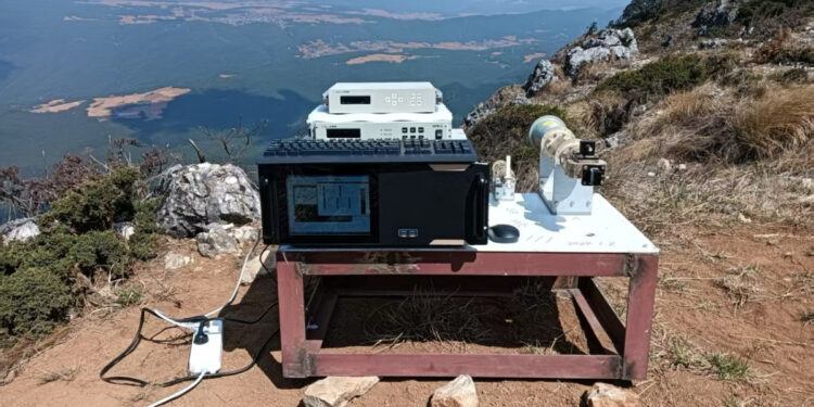 The wireless docking test site Photo: Courtesy of Aerospace Information Research Institute of the Chinese Academy of Sciences