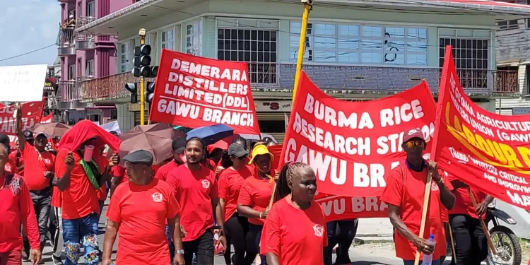 Labour Day March and Rally in Guyana