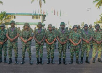 Guyana Defence Force soldiers (GDF Facebook photo)
