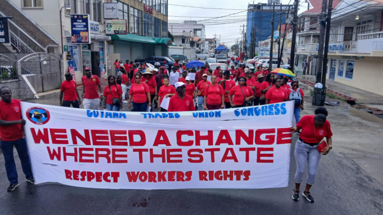 Some of the workers who participated in the March and Rally, May 1st 2025