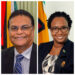 L-R Speaker Manzoor Nadir and Opposition Member of Parliament Annette Ferguson