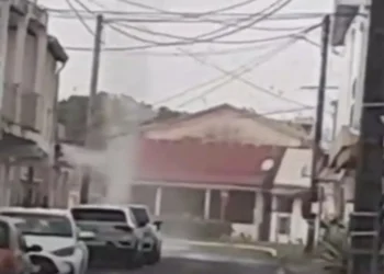 Tornado touches down in Guadeloupe on Sunday. Photo: CMC