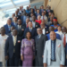 Commonwealth Secretary-General Hon Shirley Ayorkor Botchwey with health ministers in Geneva at her first ministerial meeting, convened ahead of the 78th World Health Assembly