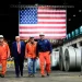 President Donald Trump touring U.S. Steel’s Mon Valley Works-Irvin plant in West Mifflin, Pa., on Friday.Julia Demaree Nikhinson / AP